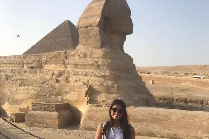 VIP Giza Pyramids,Sphinx, Camel ride, lunch & inside 3rd pyramid - Panorama Mountain and the Sphinx photo moment