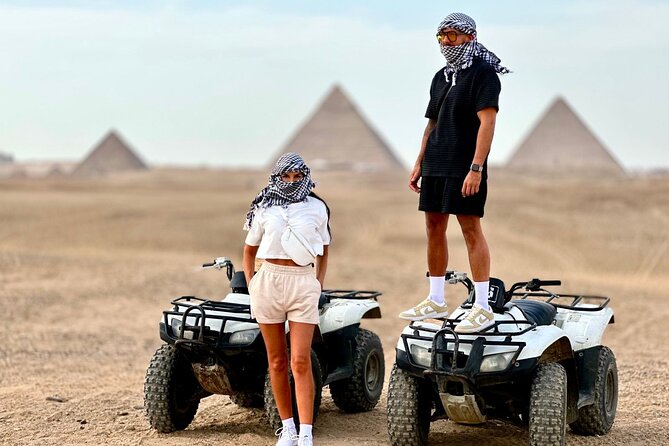 VIP Private Tour Giza Pyramids ,Sphinx , Quad Ride, Camel Ride - Your 4-hour Giza game plan, from pickup to quad