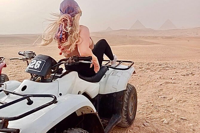 VIP Private Tour Giza Pyramids ,Sphinx , Quad Ride, Camel Ride - Quad ride outside the gate: thrill time after the sightseeing