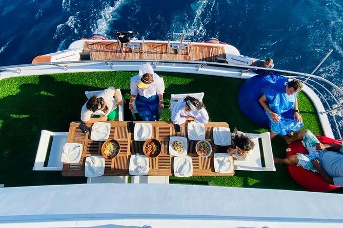 VIP Ras Mohamed and White Island boat trip - After snorkeling, lunch on board hits the right spot