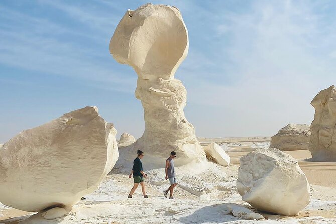 White Desert - Overnight Tour - Day 1: Black Desert Views, Crystal Mountain Finds, Valley of Agabat Stops